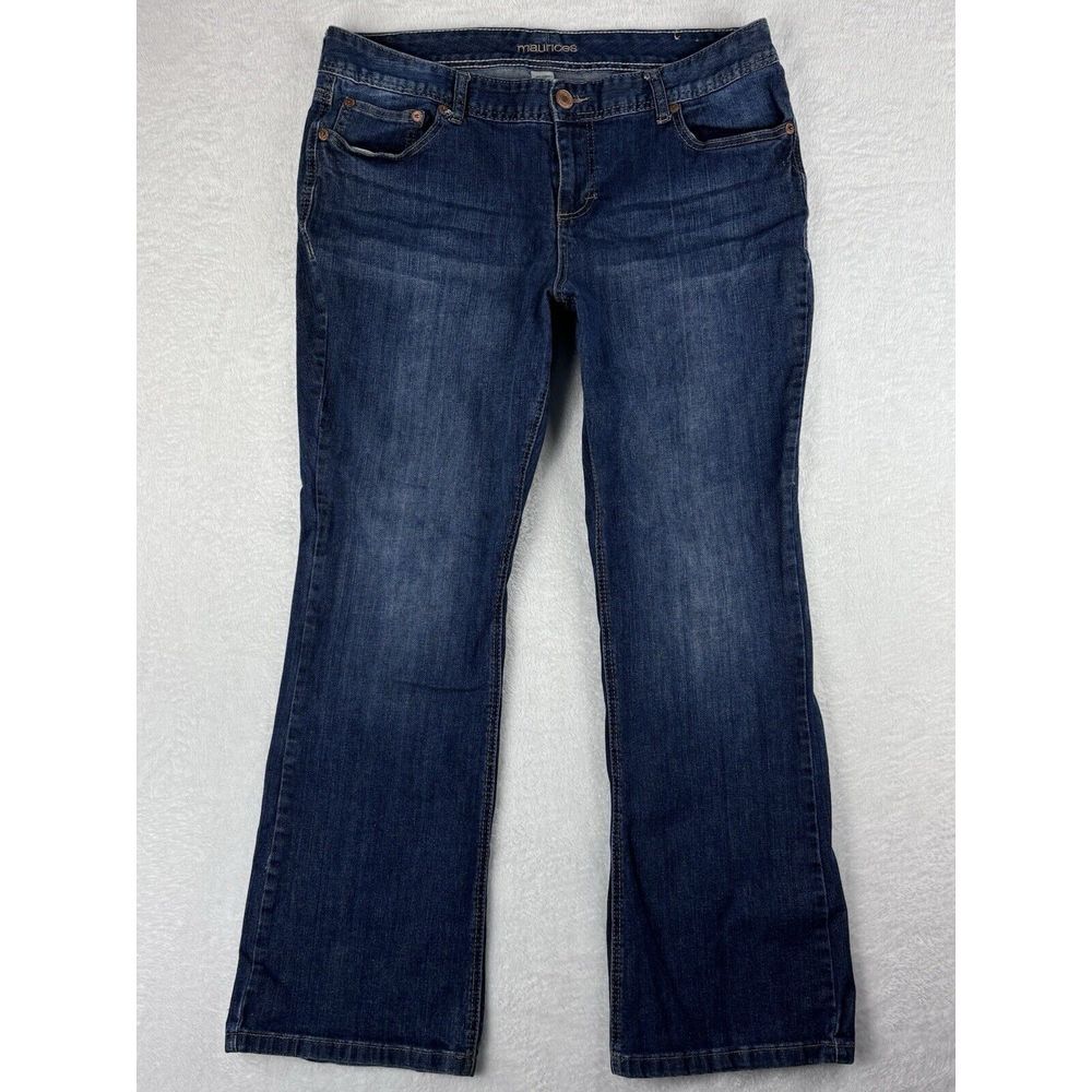 U.S. Polo Assn. Jeans Women's Blue Slim Straight Mid Rise Jeans‎ Size 16